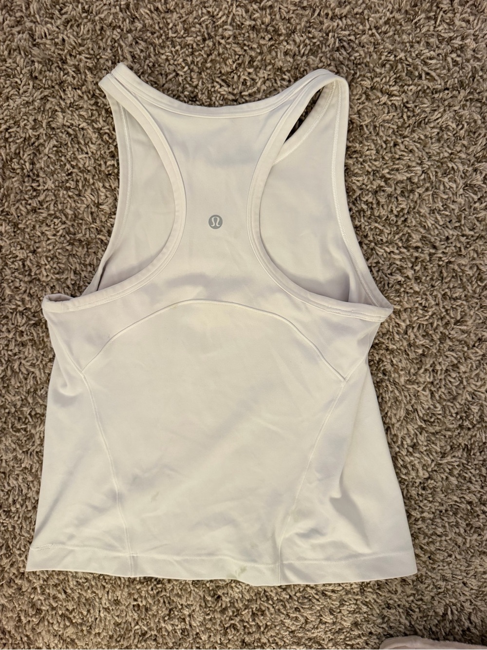 lululemon athletica White Racerback Tank Top